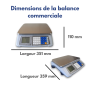 Balance commerciale avec vignette verte