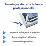 Balance avec vignette verte