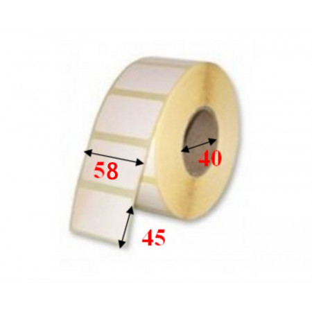 500 Étiquettes Blanches Adhésives 58x45x40 | Balance Professionnelle